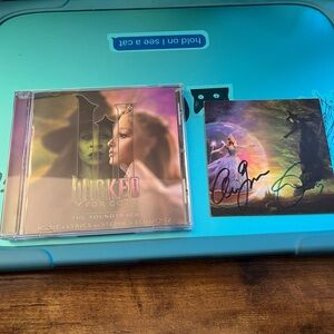 Wicked For Good SIGNED CD Ariana Grande LONG Signature